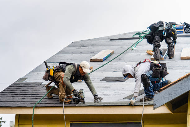 Professional Gutter Installation technician working in South Bound Brook, NJ
